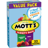 Mott's Fruit Flavored Snacks – Road Trip Travel Snack for Kids, 22 Single Serve No Refrigeration Pouches