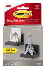 Command Display Ledges – Bedroom Wall Decor Accent, Floating Photo Shelf for Living Room Aesthetic
