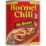 Hormel Chili No Beans – Hearty Tailgate and Campfire Protein, 38 oz No-Refrigeration Can