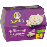 Annie's Organic Microwave Mac & Cheese – 8-Pack Single-Serve Cups for College Students and Dorm Room Meals