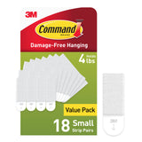 Command Small Picture Hanging Strips – Clean Wall Display for Intentional Living Spaces, 4 lb Hold