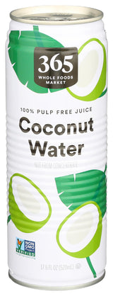 365 by Whole Foods Market, Organic Coconut Water, Family-Friendly Lunchbox Hydration for School Days, 33.8 Fl Oz