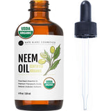 Kate Blanc Cosmetics Neem Oil for Skin, Hair & Face – Pure USDA Organic, Hexane-Free Formula Safe for Dogs, Cats, and Houseplants