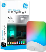 GE LED Night Light for Kids and Pets – Cool Touch Dusk to Dawn Plug In, UL Certified Safe Housing