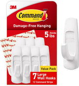 Command 5 lb Utility Hooks – Practical Birthday Gift for Mom Who Loves Organized Spaces