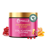 Mielle Organics Pomegranate & Honey Curl Cream - Family Hair Care Essential for Girls with Type 4 Curls - No Flaking, Soft Definition