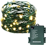 LumioGlow Starry String Lights – Flameless Candle Replacement with Auto Timer for Bedroom Night Light and Senior Safe Use