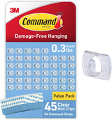 Command Indoor Light Clips Birthday Gift for Her, Rental-Friendly Wall Clips for Fairy Lights