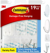 Command Variety Pack Picture Hangers - Worry-Free Wall Mounting for Kids Rooms, Nurseries, and Pet-Friendly Homes