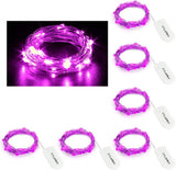CYLAPEX 6 Pack Warm White Fairy Lights Battery Operated 7ft 20 LEDs Safe Cool to Touch Night Light for Kids Bedroom and Nursery