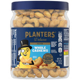 PLANTERS Fancy Whole Cashews with Sea Salt – Family-Friendly Pantry Snack with No Added Sugar, 26 oz Resealable Jar