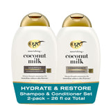 OGX Nourishing Coconut Hair Care Duo – High-End Scented Hair Treatment with Shea Butter, Sophisticated Gift-Worthy Hair Set