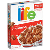 Life Multigrain Cinnamon Cereal – Home Office Snack Bowl for Focused Workdays, No-Prep Resealable Pantry Box