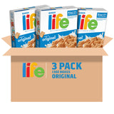 Quaker Life Cereal – Versatile Whole Grain Breakfast Cereal for the Family Kitchen Pantry, 3-Pack of 13oz Boxes