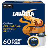 Lavazza Costiera Gran Aroma Keurig Pods for Hybrid Workspace Mornings, 60-Count Italian Light Roast Coffee