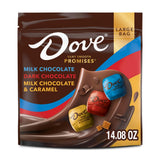DOVE PROMISES Silky Smooth Premium Chocolate Collection in Foil-Wrapped Individual Pieces, Three-Flavor Assortment, 14 oz