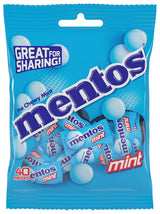 Mentos Chewy Mint Candy for Office Break Room – Bulk Individually Wrapped Rolls 40 Pack for Reception Desk and Conference Tables