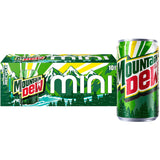 Mountain Dew Mini Cans 7.5oz 10-Pack – Fun Stocking Stuffer Soda Gift for Teen Boys and Gamers