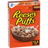 REESE'S PUFFS Chocolatey Peanut Butter Cereal – Better-For-You Breakfast Bowl with Whole Grain and Calcium