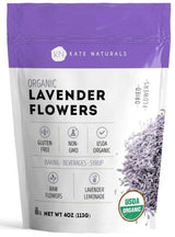 Kate Naturals Dried Lavender Buds – Thoughtful Birthday Gift for Women Who Love Tea, Baking, and DIY Crafts