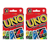 Mattel UNO Card Game 2-Pack – Simple Tabletop Game for Clean, Uncluttered Living Rooms