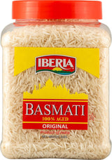 Iberia Himalayan Basmati Rice – Premium Aged Grains for Gourmet Home Cooking, 2 lb Food-Grade Jar