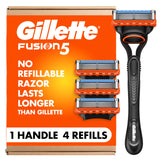 Gillette Fusion5 Shaving System – Anti-Friction Blades for a Soothing Morning Routine