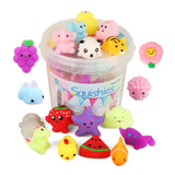 KINGYAO Mochi Squishy Toy 24-Pack – Safe Party Favors for Kids Ages 4-12, Non-Toxic Squishies for Goody Bags and Birthday Tables