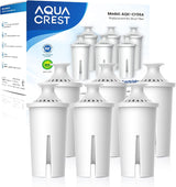 AQUA CREST Magnesium Water Filter for Brita Pitcher – Mineral-Infused Hydration for Mindful Self-Care Routines