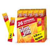 Slim Jim Smoked Meat Sticks – Road Trip and Travel Snack, No Refrigeration Needed
