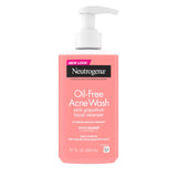 Neutrogena Pink Grapefruit Salicylic Acid Face Wash – Refreshing Nightly Skincare Reset for Oily, Acne-Prone Skin