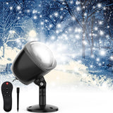 Lumora Snow Falling Projector Lamp – All-Weather Outdoor Holiday Lighting for Yard, Deck & Al Fresco Dinners