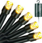 Joomer Flameless String Lights – Fire Safe Alternative to Candles with Auto Shutoff Timer, 66ft 200 LED Multicolor