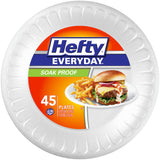 Hefty Soak Proof Foam Plates – Simple White Plates for Clutter Free Entertaining and Casual Hosting