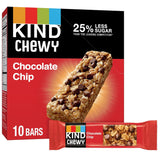 KIND Granola Chewy Bar Chocolate Chip – School Lunchbox Snack for Kids, 10 Individually Wrapped Bars