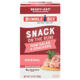 Bumble Bee Snack On The Run Ham Salad Kit - Ready-to-Eat Protein for Hiking Trails and Campsite Lunches