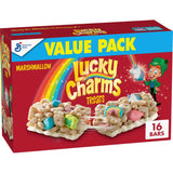 Lucky Charms Cereal Snack Bars – Pantry Staple for After-School Kid Snacks, 16 ct Lunchbox Treats