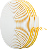 CloudBuyer Waterproof Door Seal for Shed and Garage Entry, 33Ft White D-Type Weatherproofing Against Rain and Wind