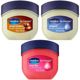 Vaseline Lip Therapy 3-Pack – Simple Three Jar Lip Care Set in Neutral Scents, 0.25 Oz Each