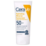 CeraVe 100% Mineral Sunscreen SPF 50 – Morning Skincare Ritual for Sensitive Skin, Ceramide Hydrating Face SPF