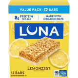 LUNA Bar LemonZest Gluten Free Protein Bar – Clean-Eating Snack for Yoga Sessions and Wellness Journals