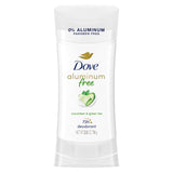 Dove Aluminum Free Deodorant Stick for Women – Travel Size 2.6 oz Carry-On Friendly for Trips, Gym Bag, and Workouts