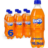 Fanta Orange Soda – Everyday Household Soft Drink, 6 Pack of 16.9 fl oz Fridge-Stock Bottles
