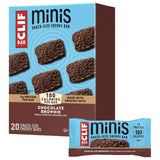 CLIF BAR Minis Chocolate Brownie – Compact 100-Calorie Energy Bars for Cycling, Running, and Backpacking, 20-Count Bag