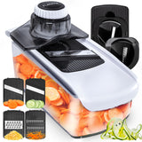 Fullstar Vegetable Spiralizer and Grater Combo – All-in-One Compact Tool for Small Apartments and Minimalist Kitchens, White