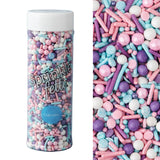 Sweets Indeed Sprinklefetti Gourmet Edible Sprinkle Mix in Reusable Keepsake Jar – Sophisticated Finishing Touch for Layer Cakes and Sugar Cookies