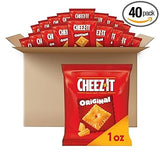 Cheez-It Cheese Snack Crackers – Individually Wrapped Portion-Controlled Pouches for After-School Snacking, 40 Packs