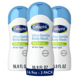 Cetaphil Ultra Gentle Refreshing Body Wash — Thoughtful Self-Care Gift for Mom with Sensitive Skin, 3-Pack