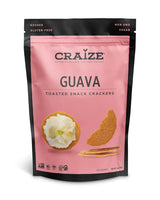 Craize Guava Crisps – Pantry Snack for Clean Ingredient Wellness Routines, Tangy Sweet Corn Cracker