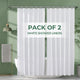 White - 72"W x 78"L (Pack of 2)